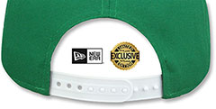 Yankees TEAM-BASIC SNAPBACK Kelly Green-White Hat by New Era - 3rd View